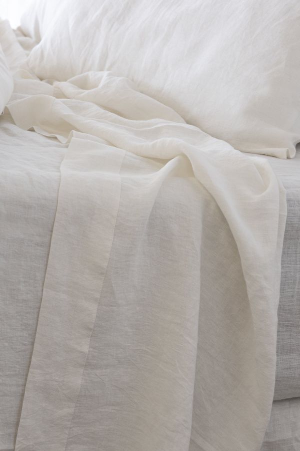 100% French flax linen flat sheet