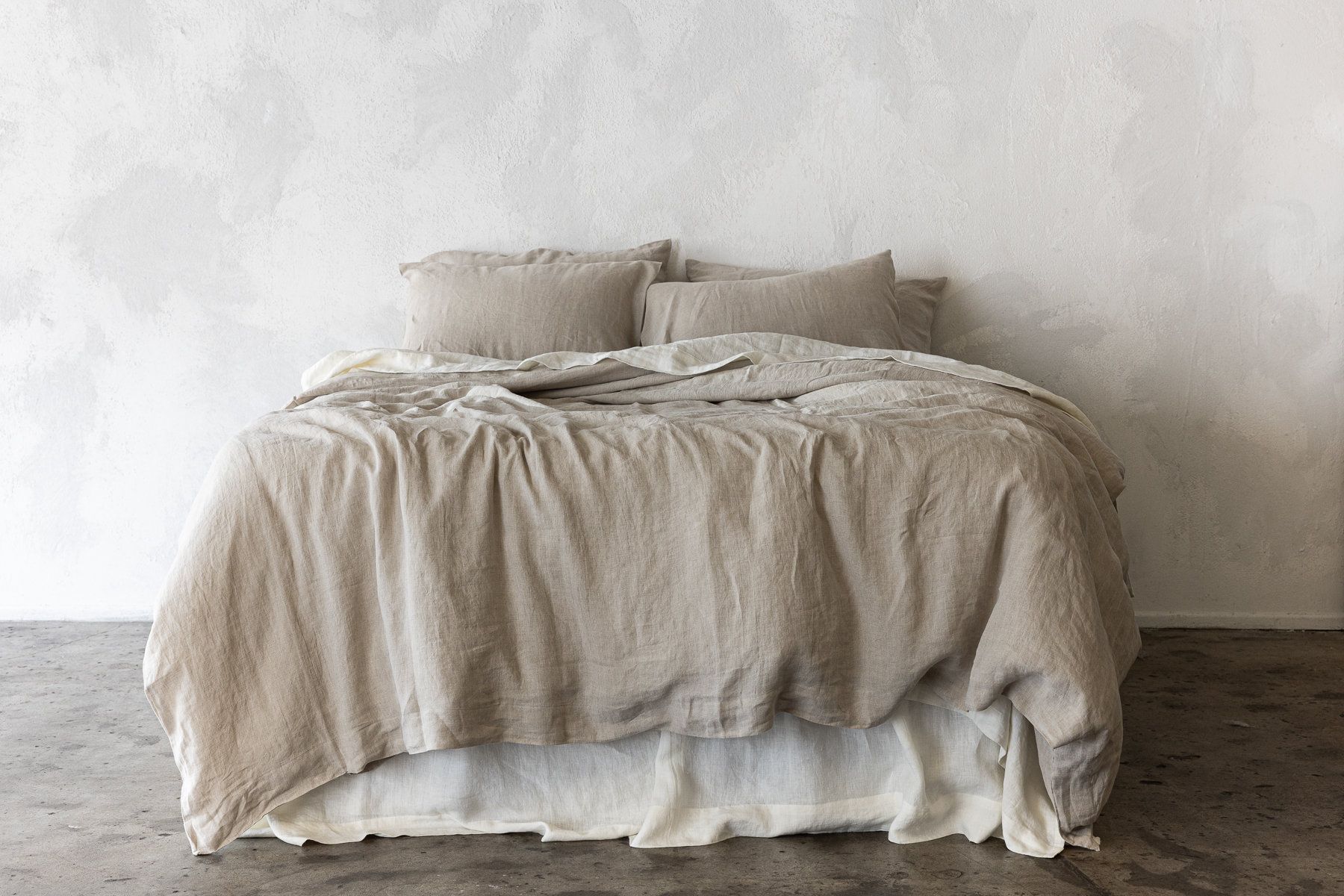 naturally natural French flax linen bedding