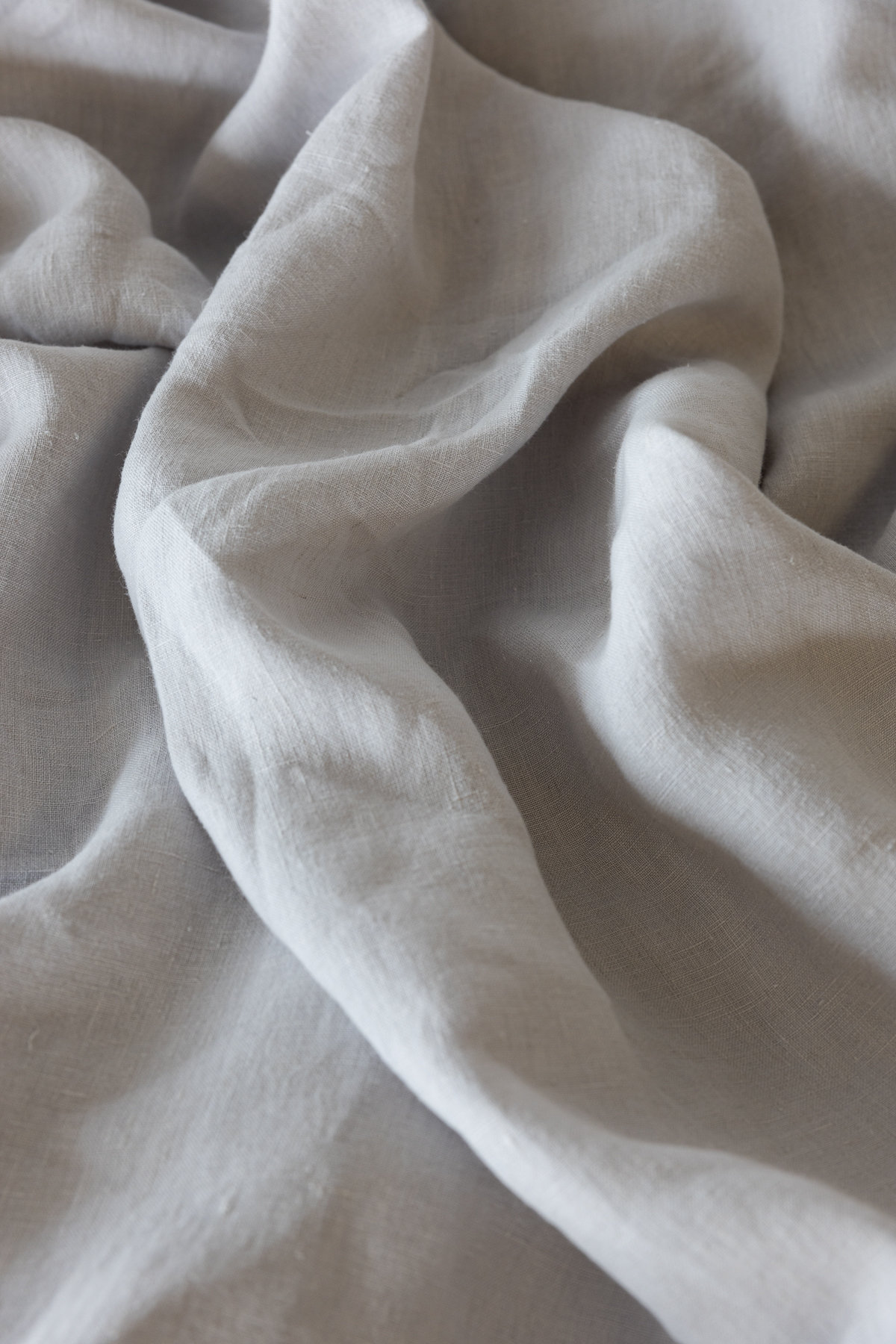 gently grey French flax linen bedding