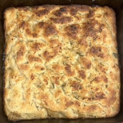 making focaccia